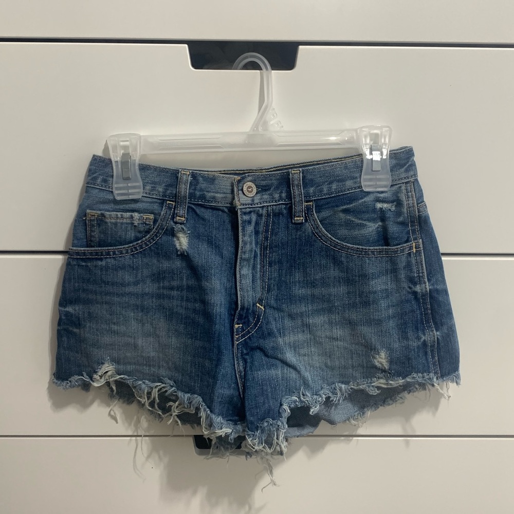 Hollister high/waisted jean shorts